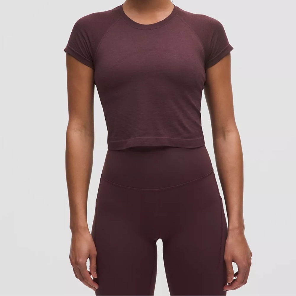 Lululemon Swiftly Cropped Short Sleeve 2.0